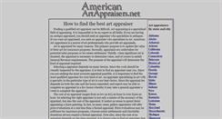 Desktop Screenshot of americanartappraisers.net